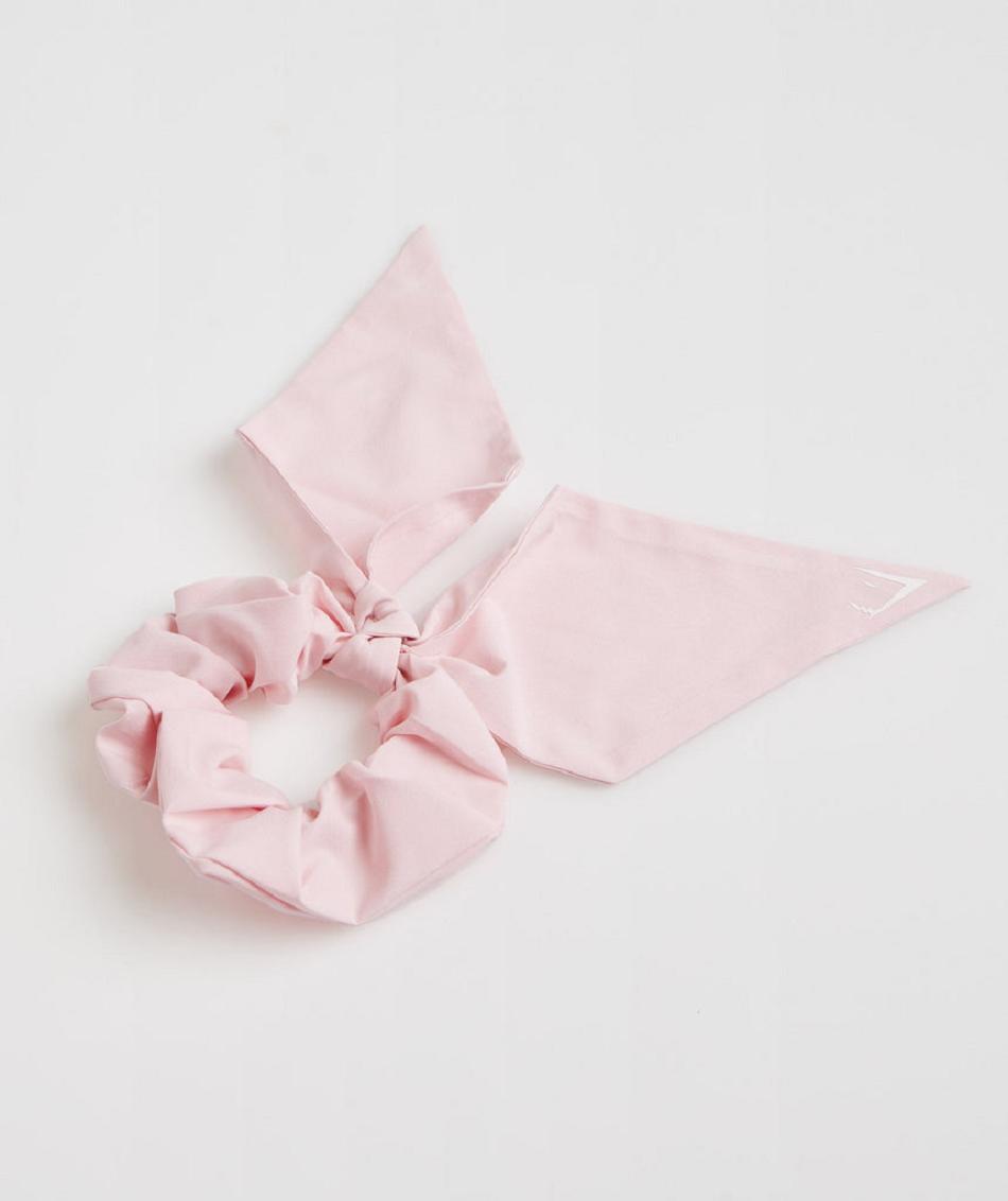 Czapki Akcesoria Gymshark Bow Scrunchie Różowe | PL 4241HAP